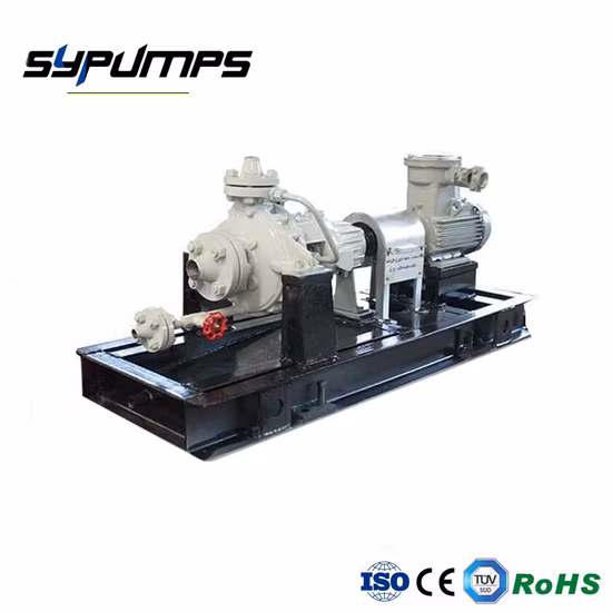 Pompes à carburant brut chaud pétrochimiques centrifuges horizontales API Processus chimique d'acide de transfert de gazole diesel API610 Fabricant de pompes à eau Sulzer Ebara